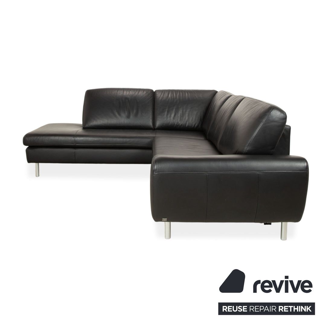 Willi Schillig Leder Ecksofa Schwarz Sofa Couch