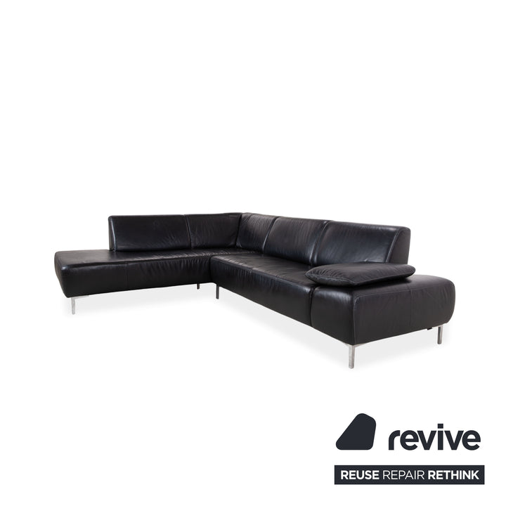 Willi Schillig Leder Ecksofa Schwarz Sofa Couch