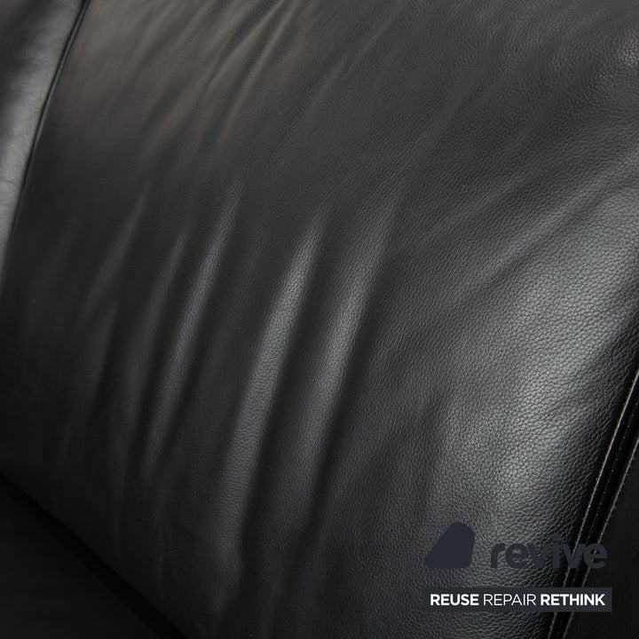 Willi Schillig Leder Ecksofa Schwarz Sofa Couch