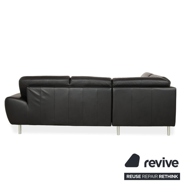 Willi Schillig Leder Ecksofa Schwarz Sofa Couch