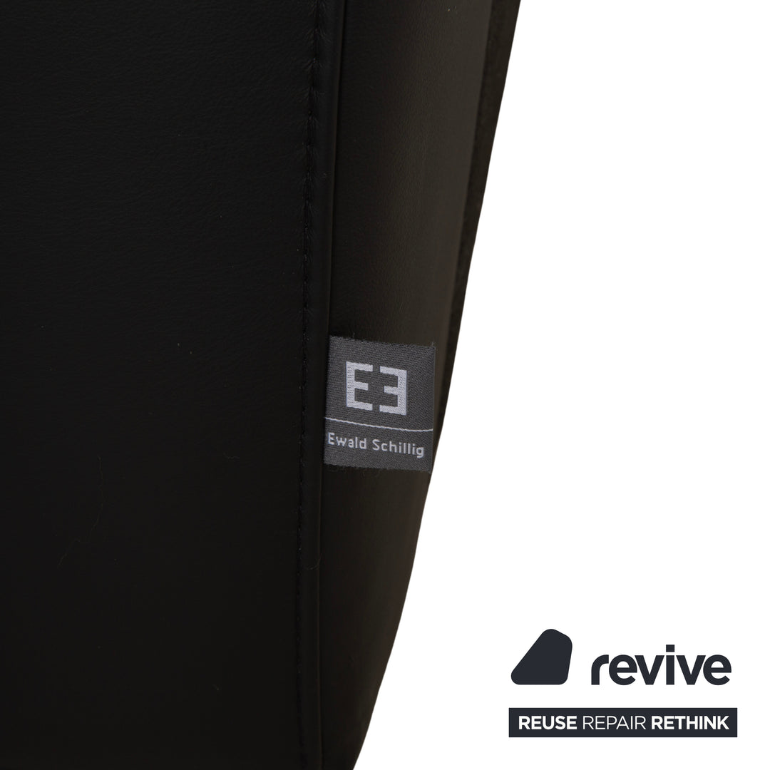 Willi Schillig Leder Ecksofa Schwarz Sofa Couch