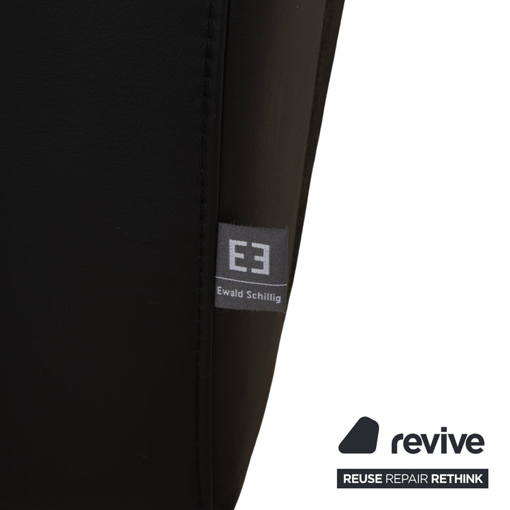 Willi Schillig Leder Ecksofa Schwarz Sofa Couch