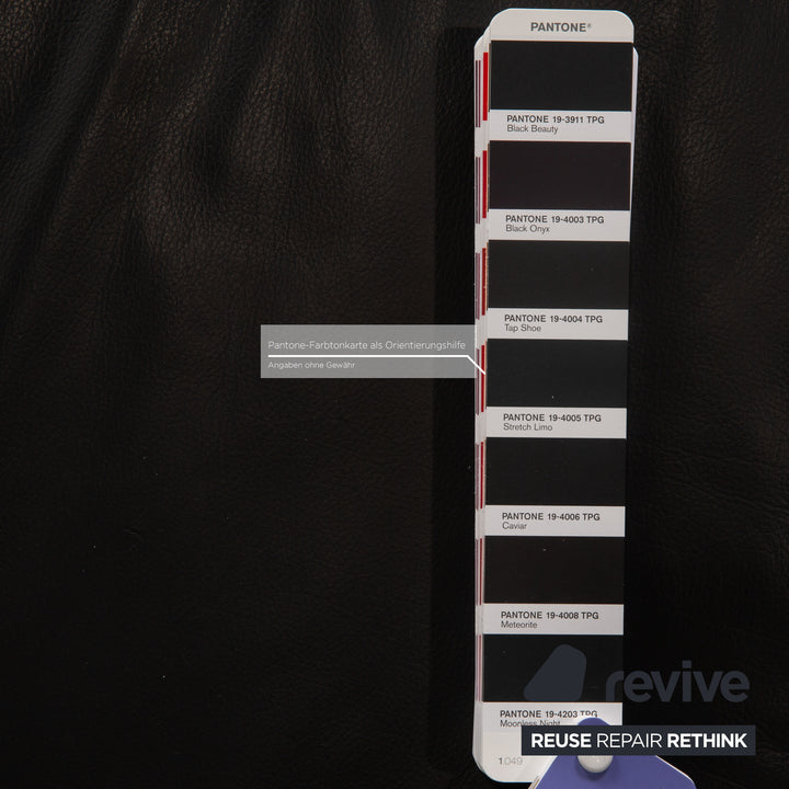 Willi Schillig Leather Corner Sofa Black Sofa Couch