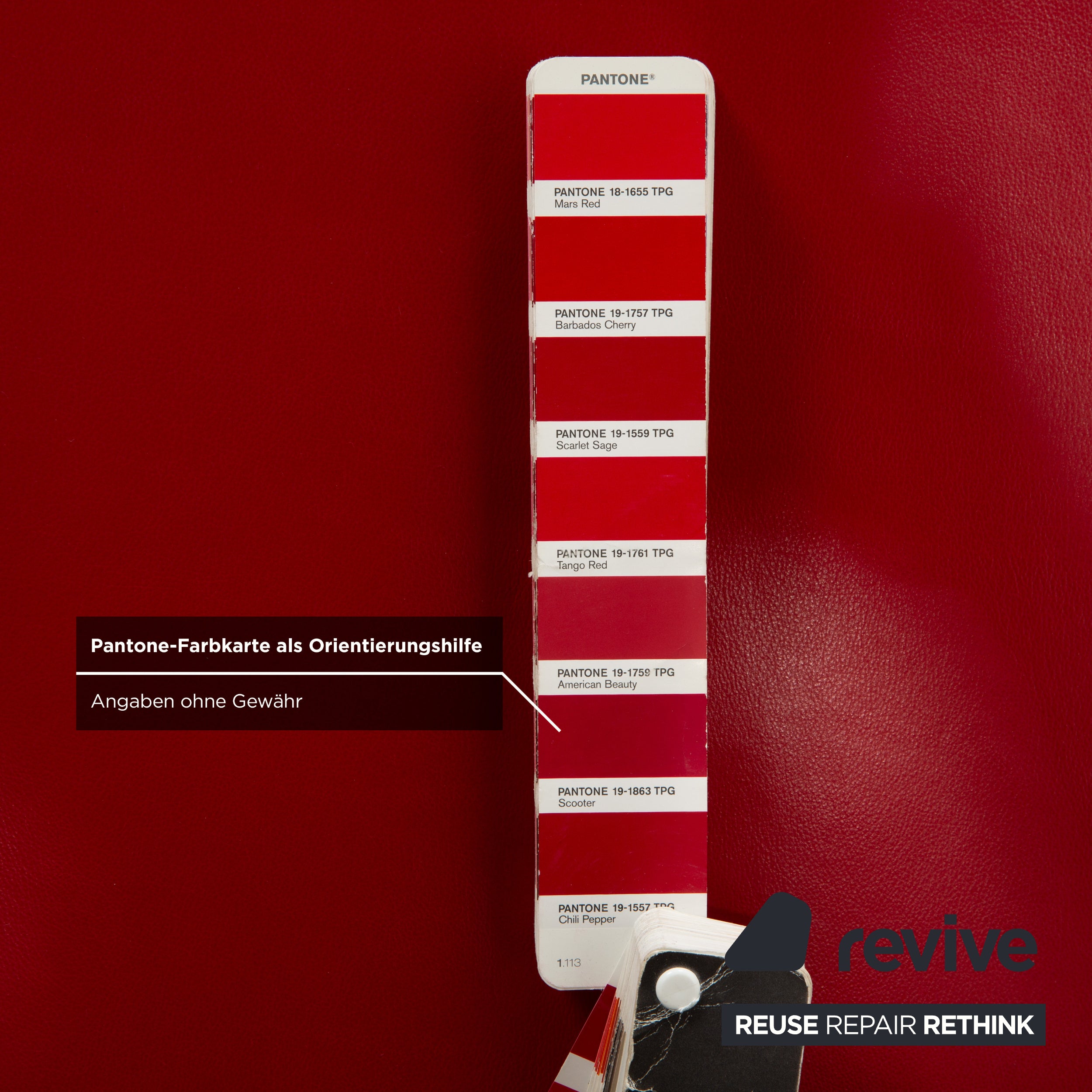 Willi Schillig Leder Hocker Rot