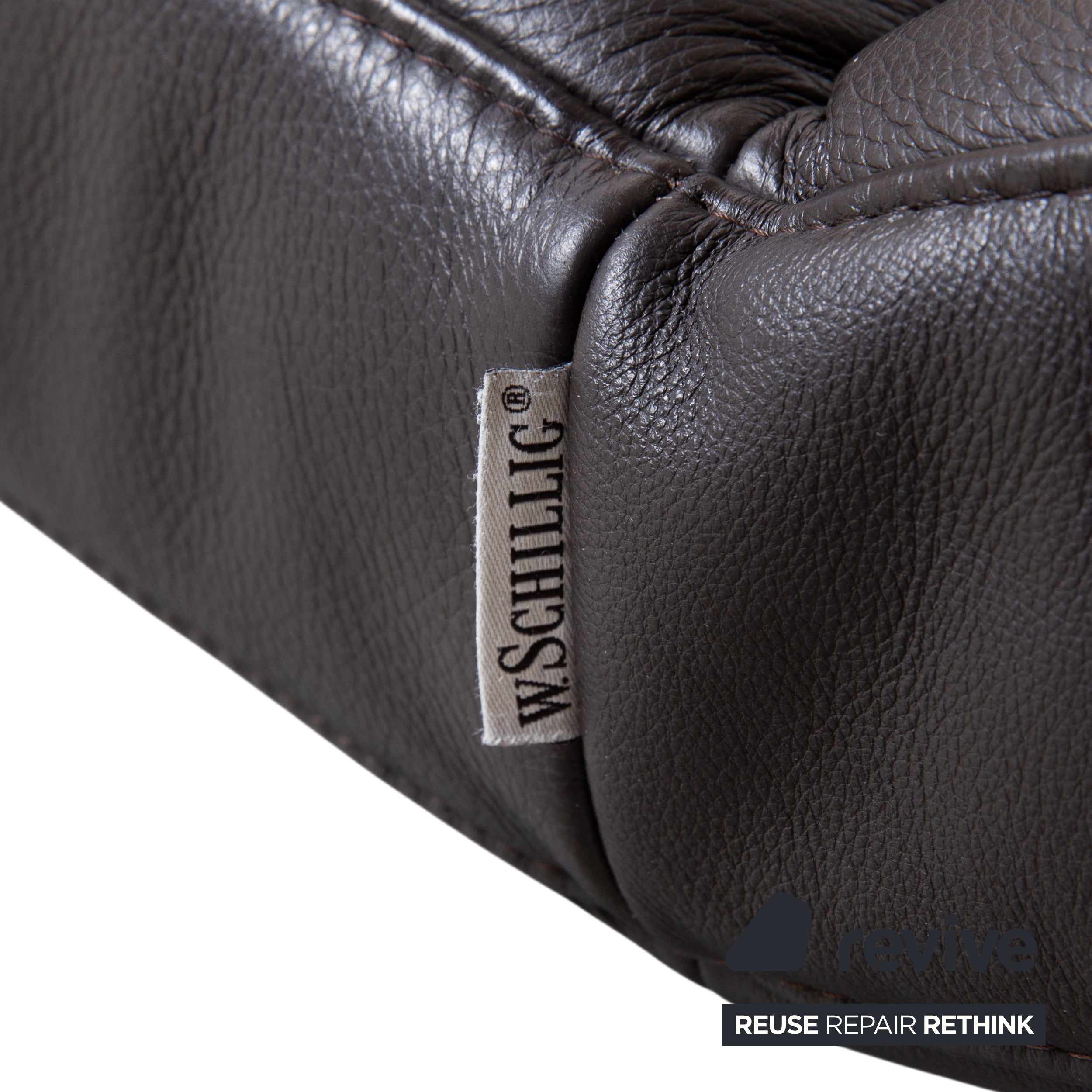 Willi Schillig Leather Lounger Brown manual function