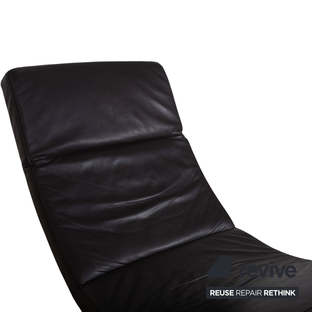Willi Schillig Leder Liege Braun manuelle Funktion