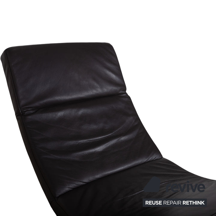 Willi Schillig Leder Liege Braun manuelle Funktion