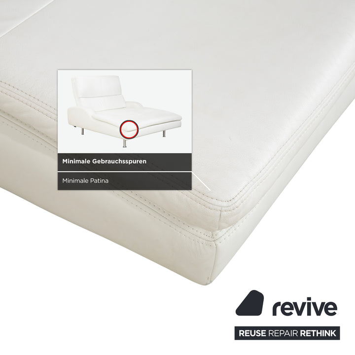 Willi Schillig Leather Lounger Cream White