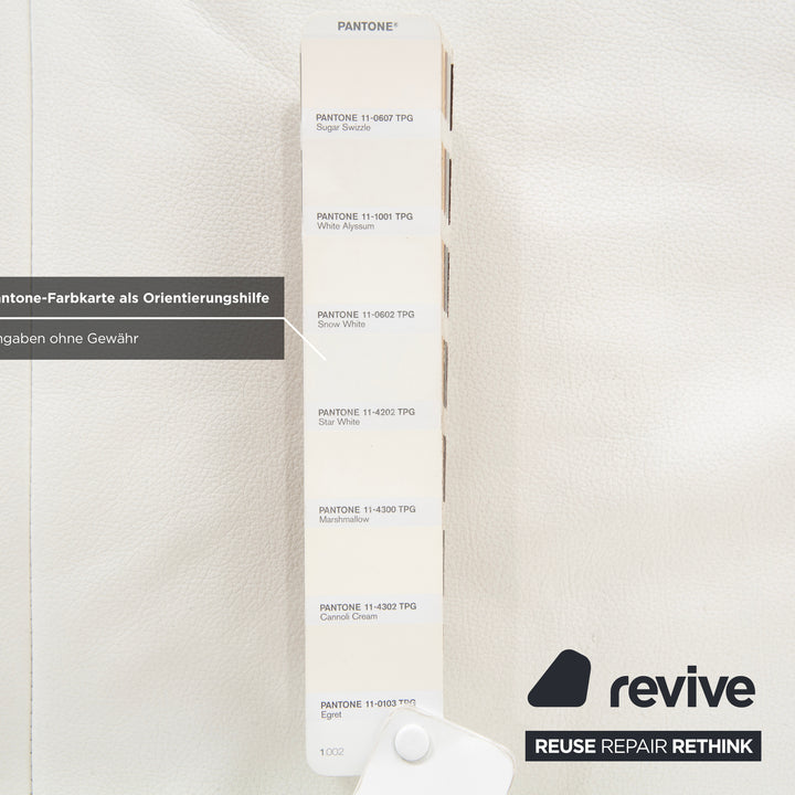 Willi Schillig Leather Lounger Cream White