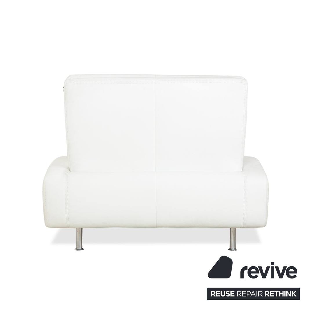 Willi Schillig Leather Lounger Cream White