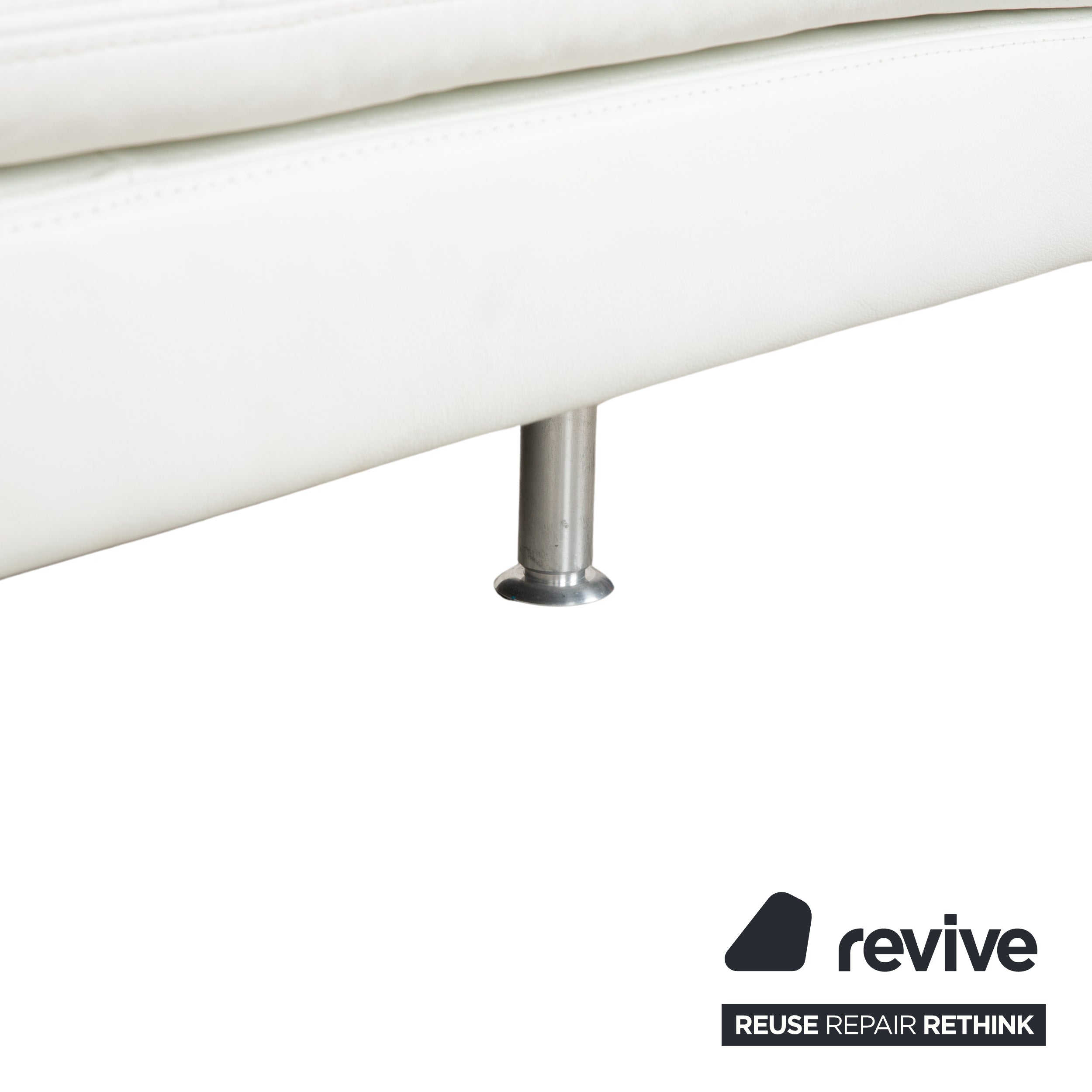 Willi Schillig Leder Liege Creme Weiß