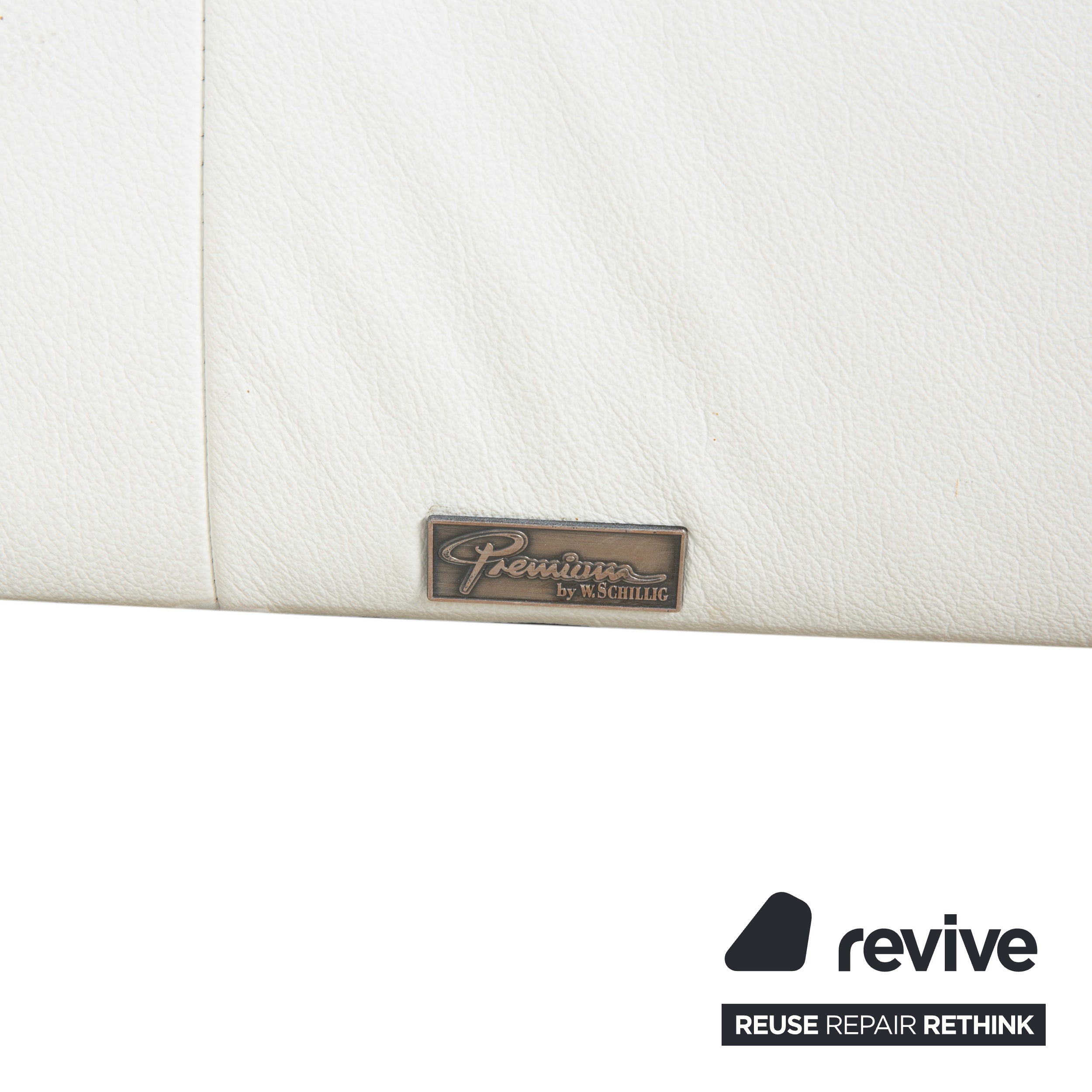 Willi Schillig Leder Liege Creme Weiß