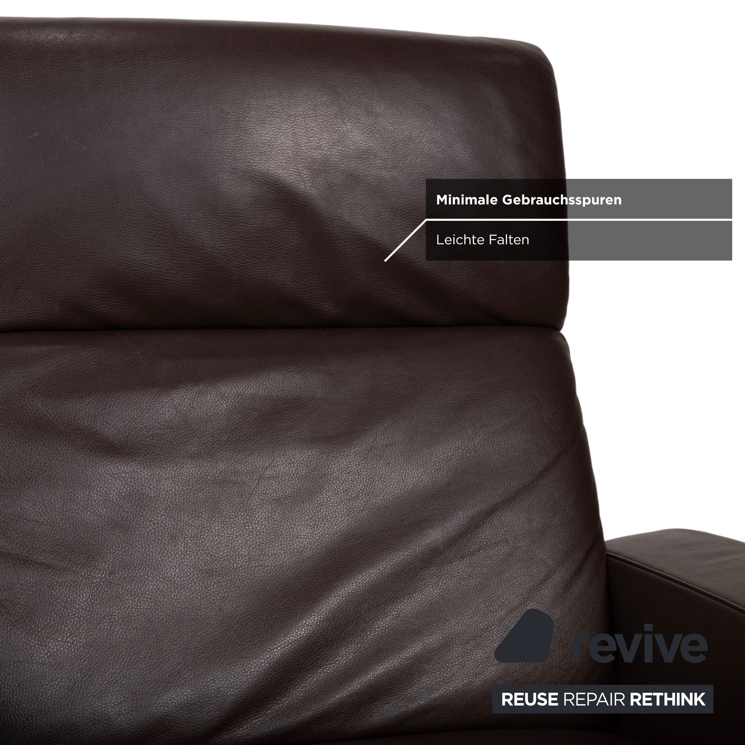 Willi Schillig fauteuil en cuir marron