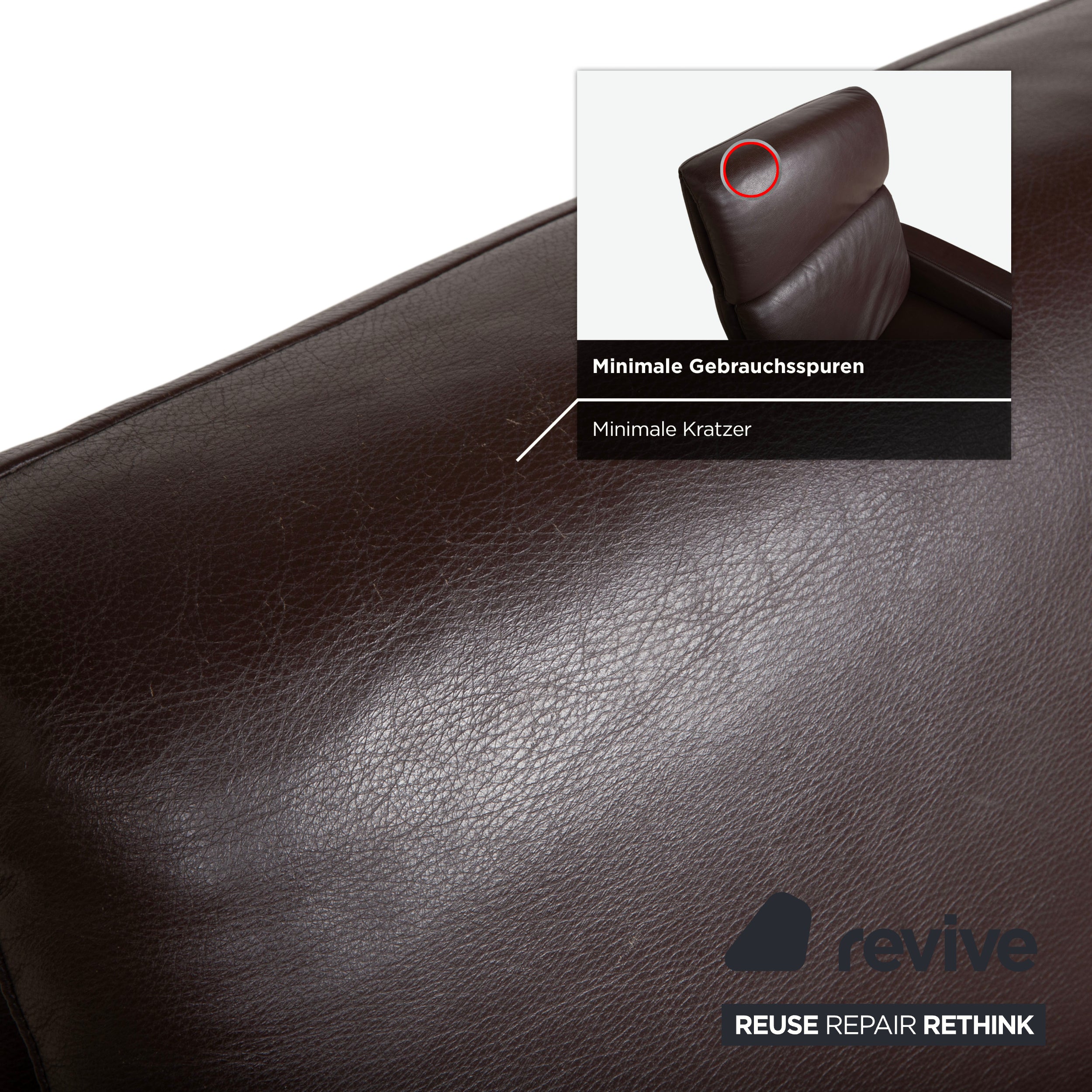 Willi Schillig fauteuil en cuir marron