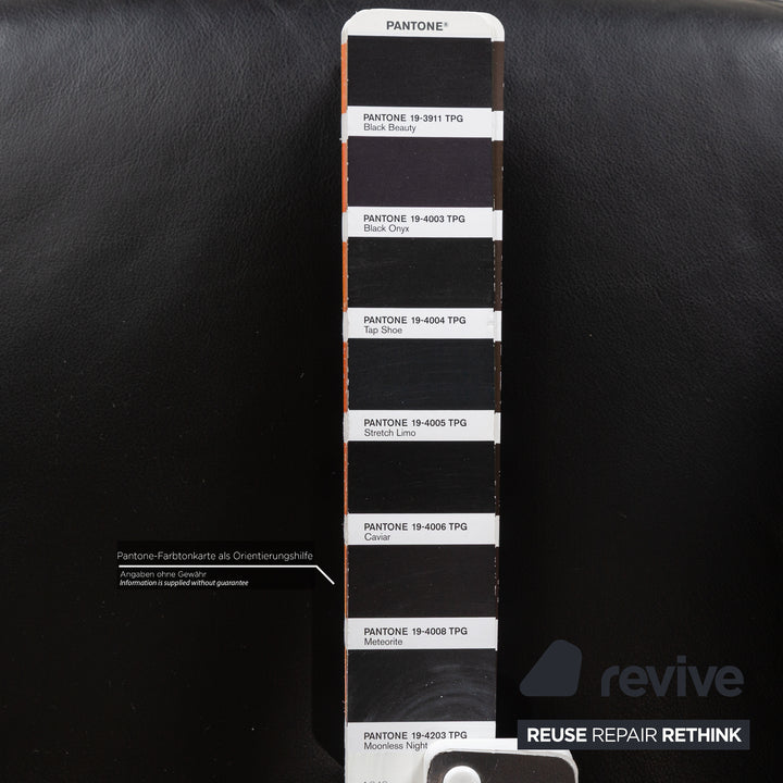 Willi Schillig leather armchair black