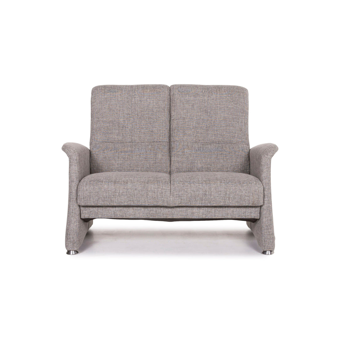 Willi Schillig leather sofa cream two-seater couch #12437