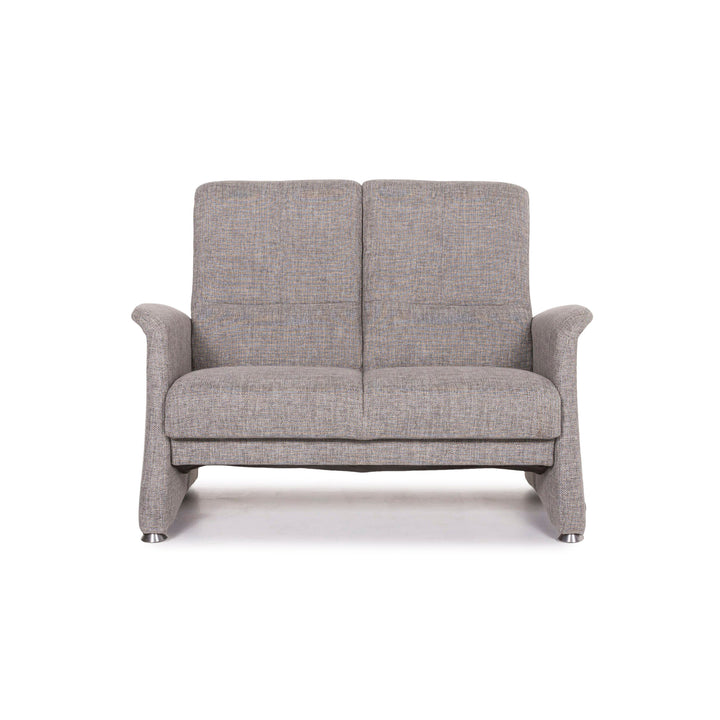 Willi Schillig leather sofa cream two-seater couch #12437