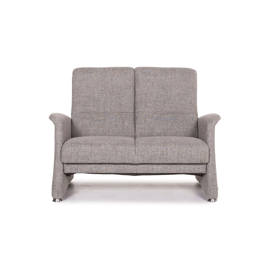 Willi Schillig leather sofa cream two-seater couch #12437