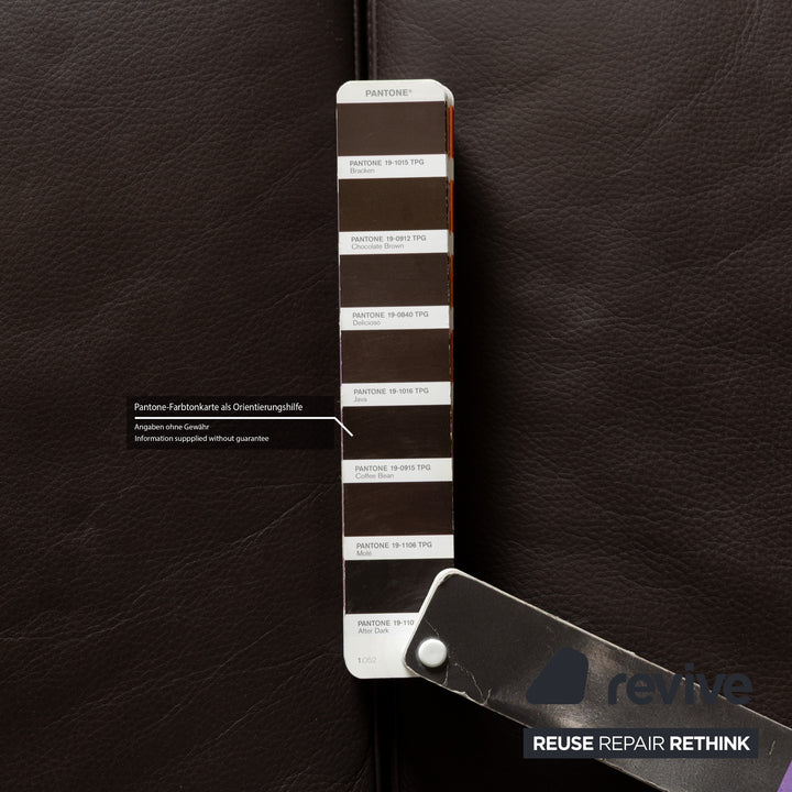 Willi Schillig Canapé 2 places en cuir noir