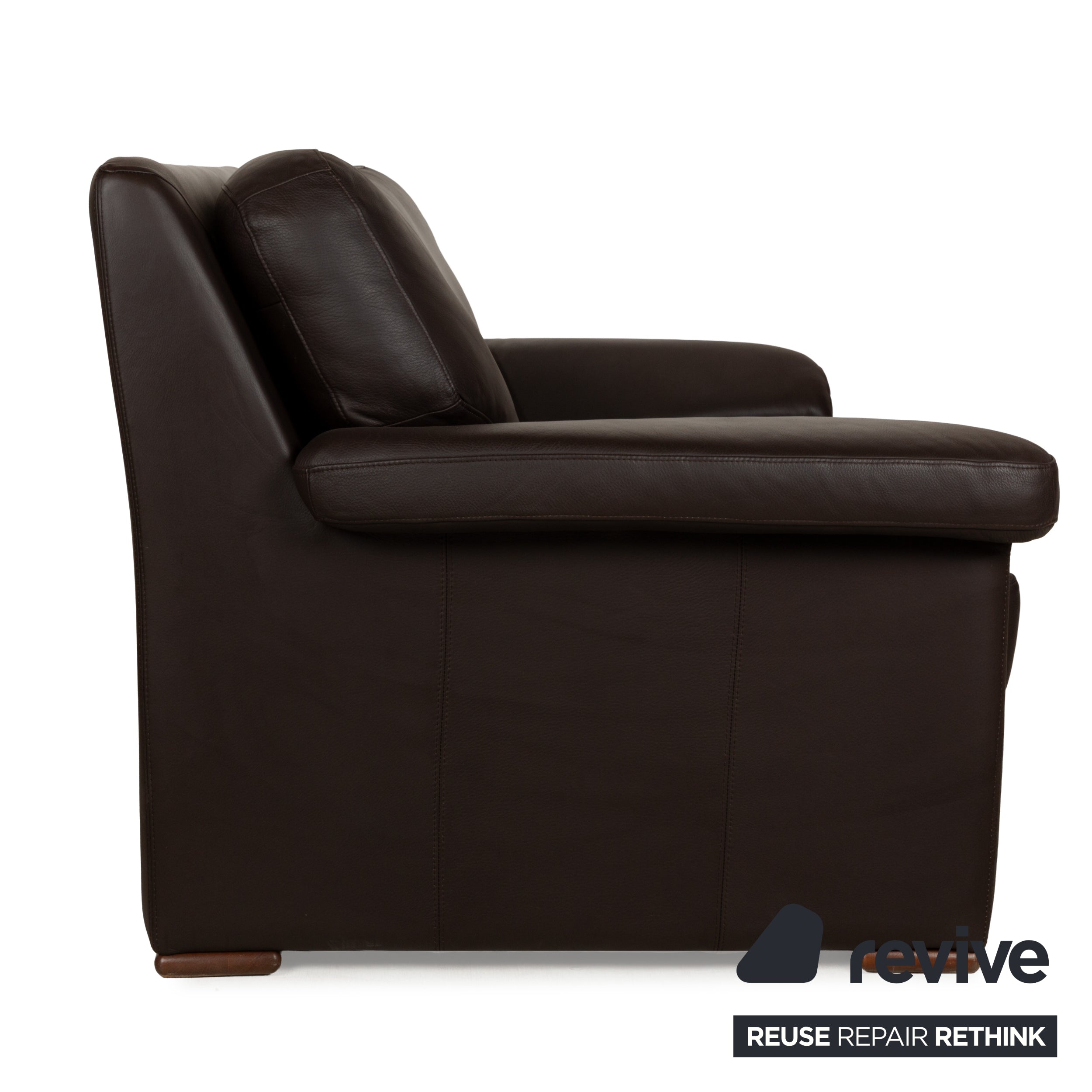 Willi Schillig Leder Zweisitzer Braun Sofa Couch