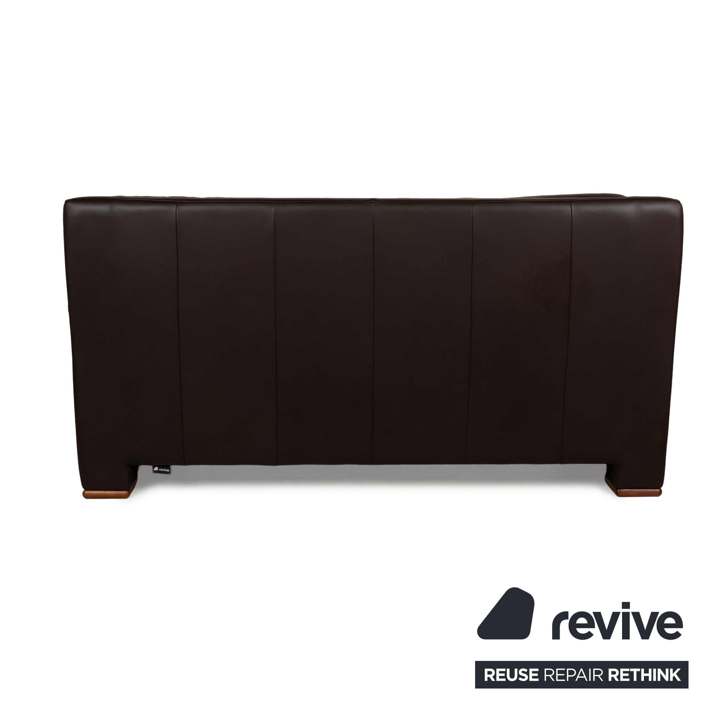 Willi Schillig Leder Zweisitzer Braun Sofa Couch