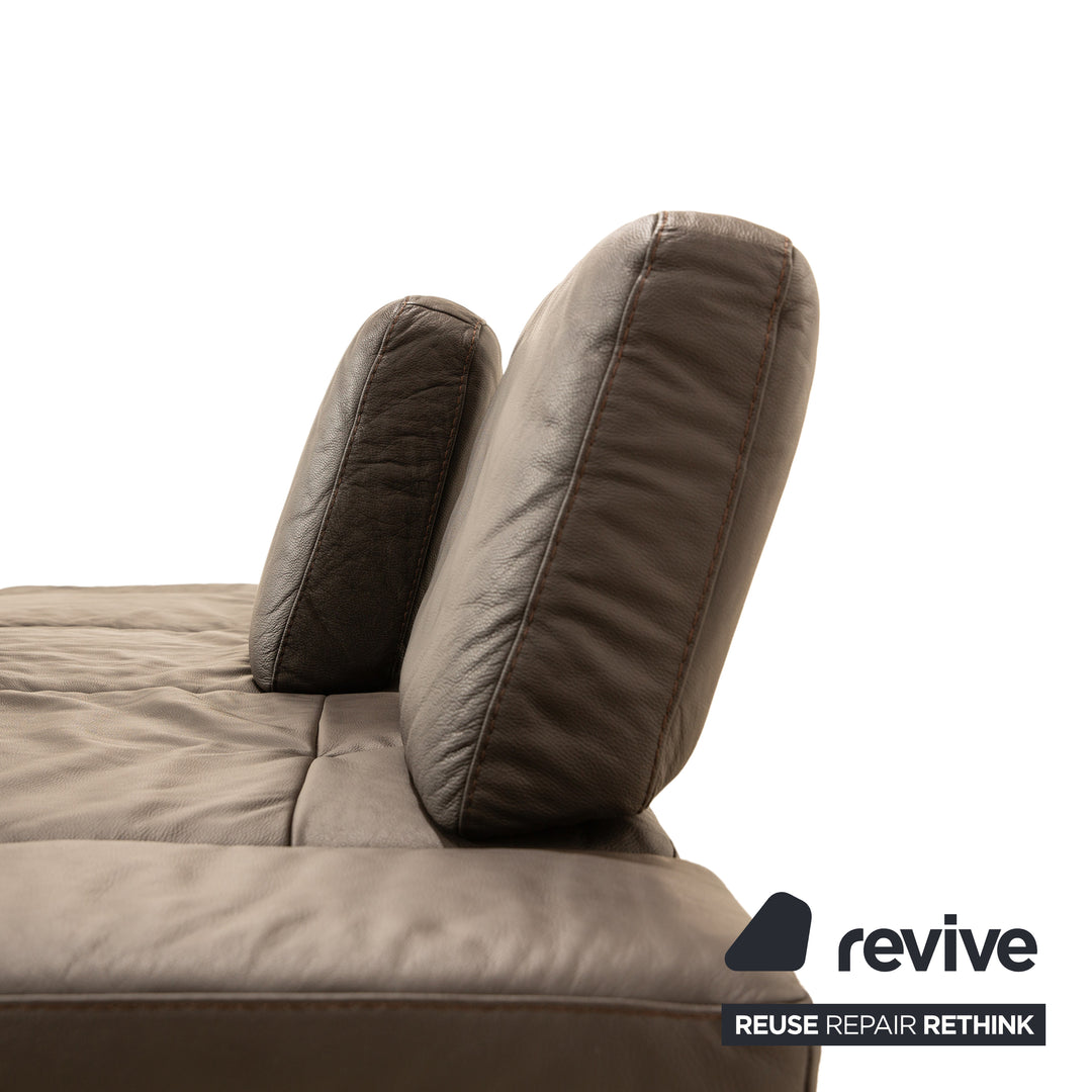 Willi Schillig Loft Leder Ecksofa Braun Recamiere Rechts Sofa Couch