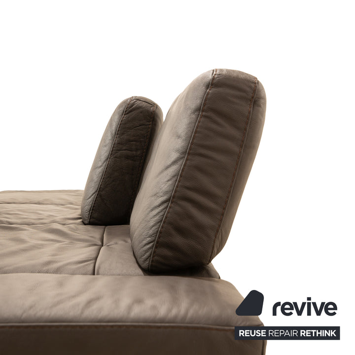 Willi Schillig Loft Leder Ecksofa Braun Recamiere Rechts Sofa Couch