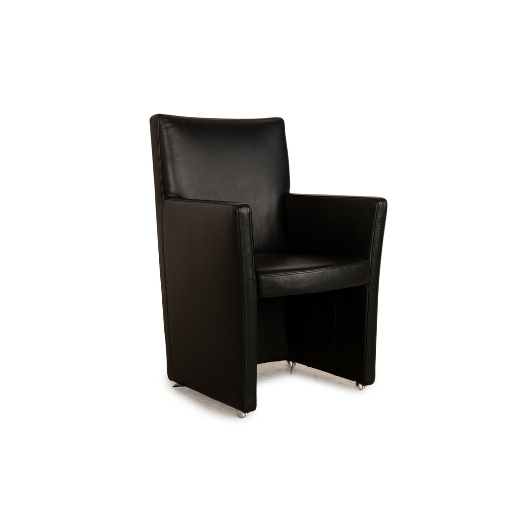 Willi Schillig Longlife Leather Armchair Black