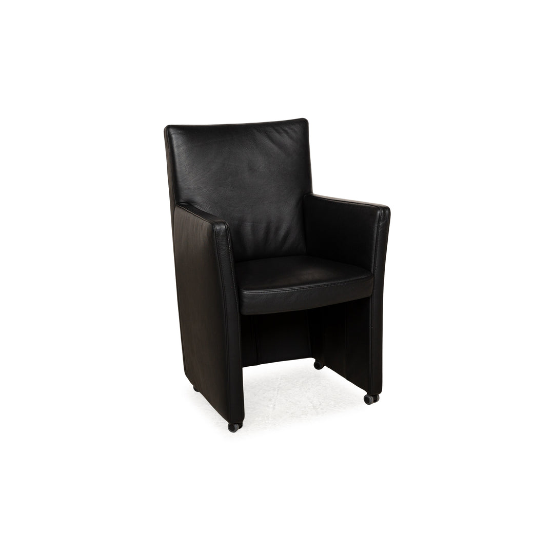 Willi Schillig Longlife Leather Armchair Black