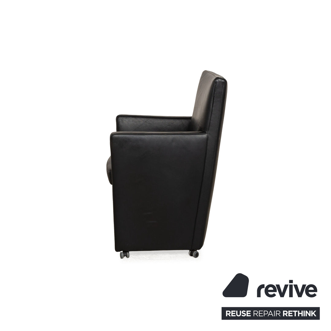 Willi Schillig Longlife Leather Armchair Black