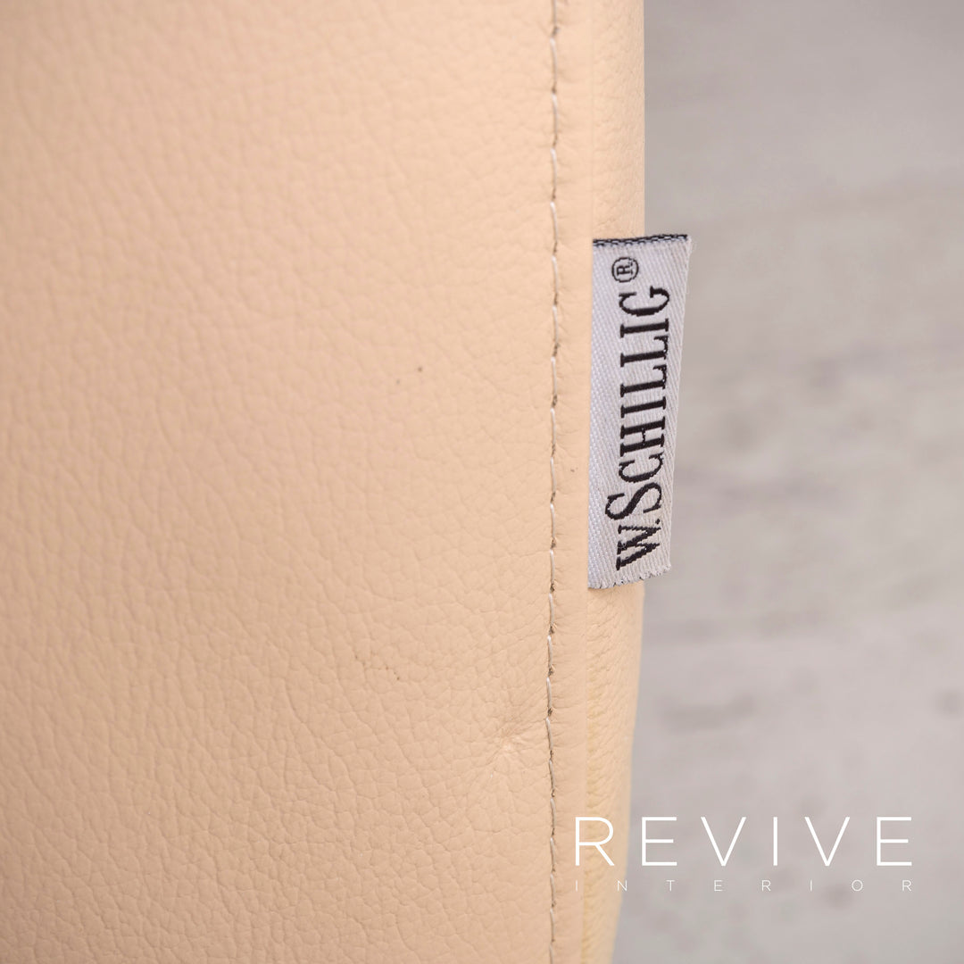 Willi Schillig Loop Canapé d'angle en cuir véritable beige #7817