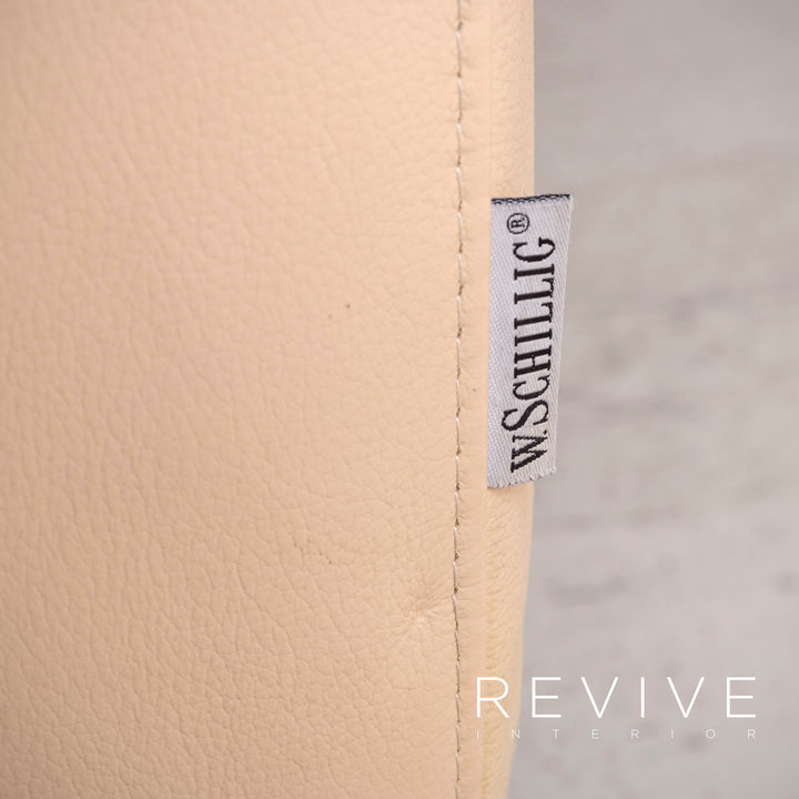 Willi Schillig Loop Canapé d'angle en cuir véritable beige #7817