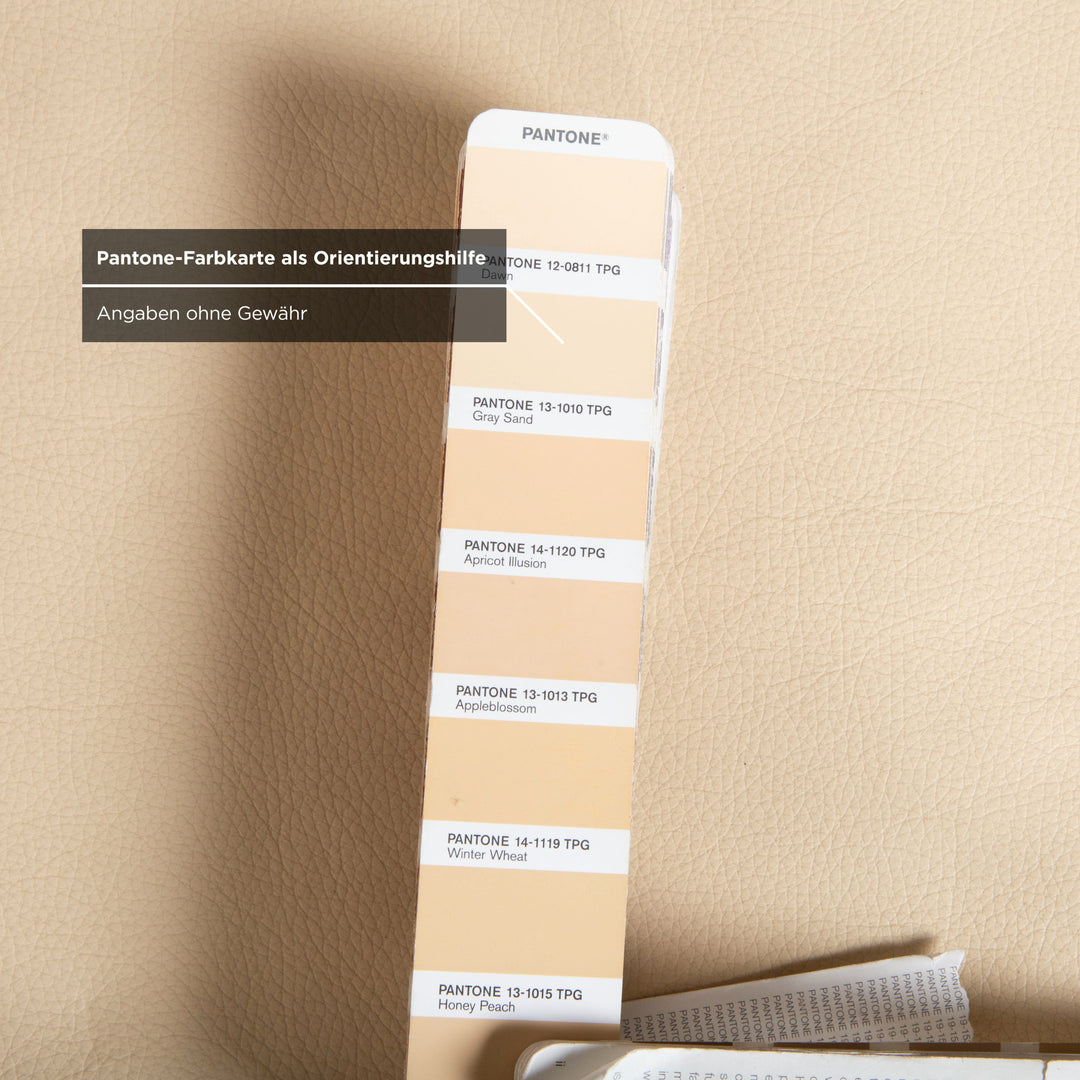 Willi Schillig Loop Garnitur Leder Ecksofa Hocker Creme Beige manuelle Funktion Sofa Couch Recamiere