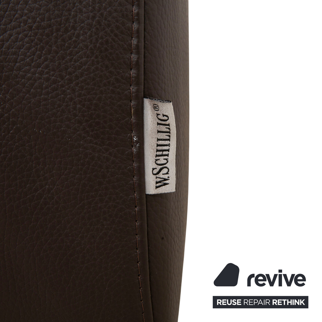 Willi Schillig Loop Leder Ecksofa Braun Espresso Sofa Couch manuelle Funktion