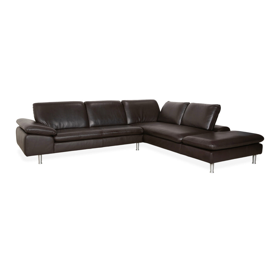 Willi Schillig Loop Leder Ecksofa Braun Espresso Sofa Couch manuelle Funktion
