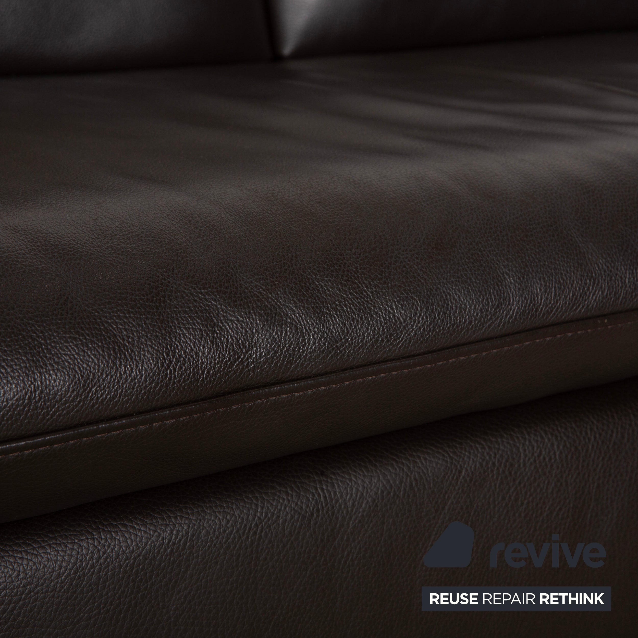 Willi Schillig Loop Leder Ecksofa Braun Espresso Sofa Couch manuelle Funktion