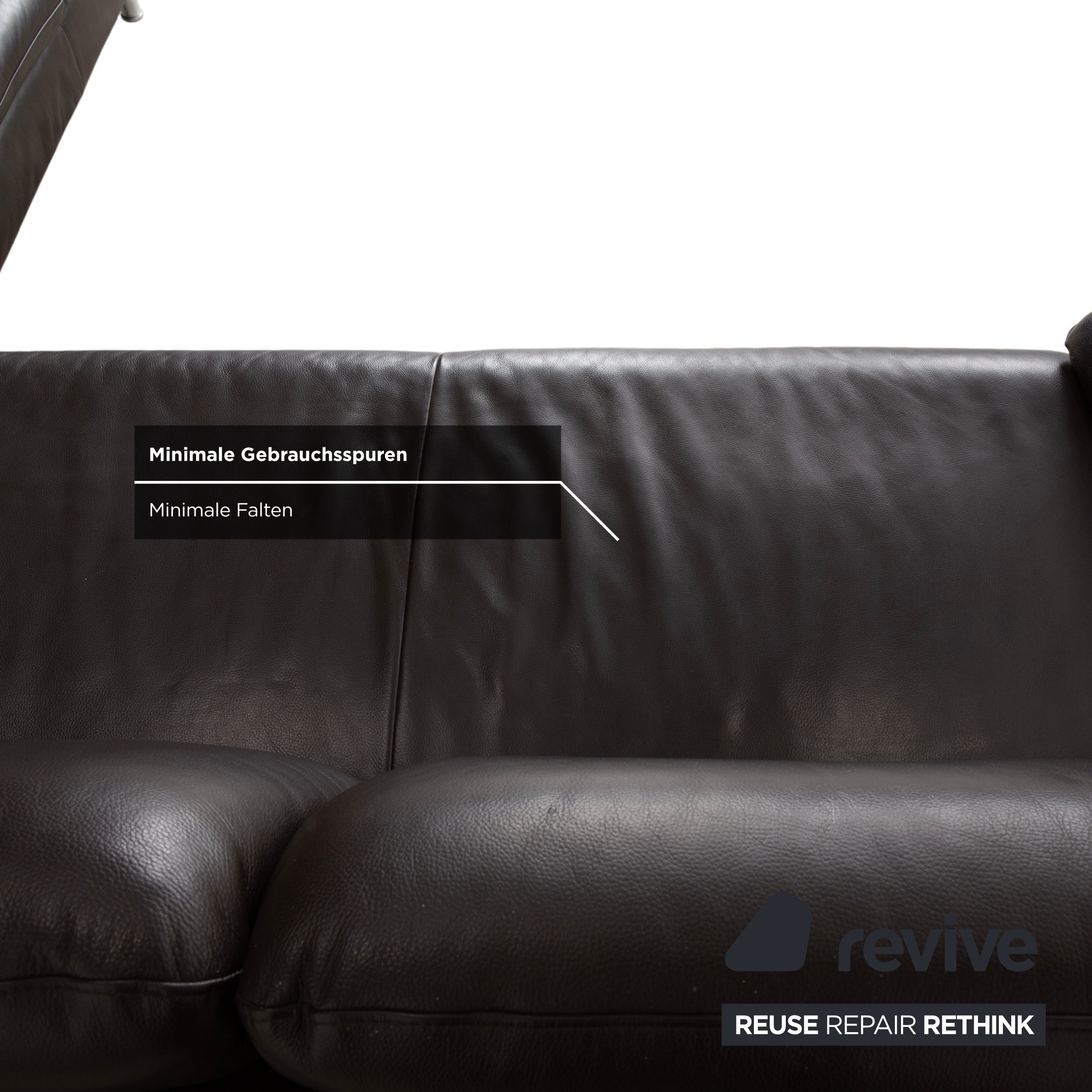 Willi Schillig Loop Leder Ecksofa Braun Espresso Sofa Couch manuelle Funktion