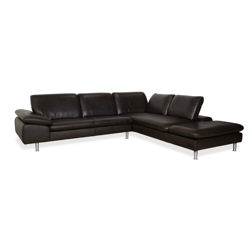 Willi Schillig Loop Leder Ecksofa Braun Espresso Sofa Couch manuelle Funktion