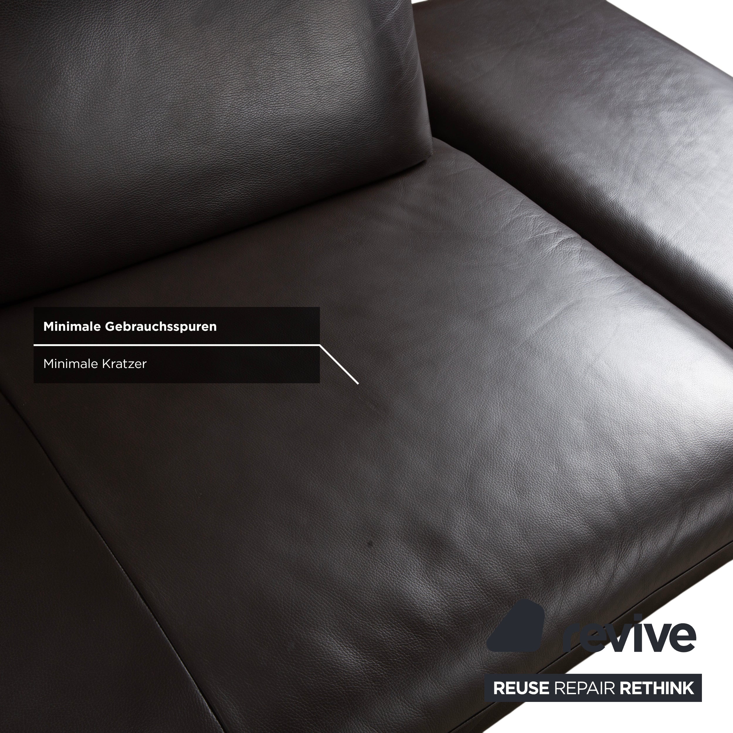 Willi Schillig Loop Leder Ecksofa Braun Espresso Sofa Couch manuelle Funktion