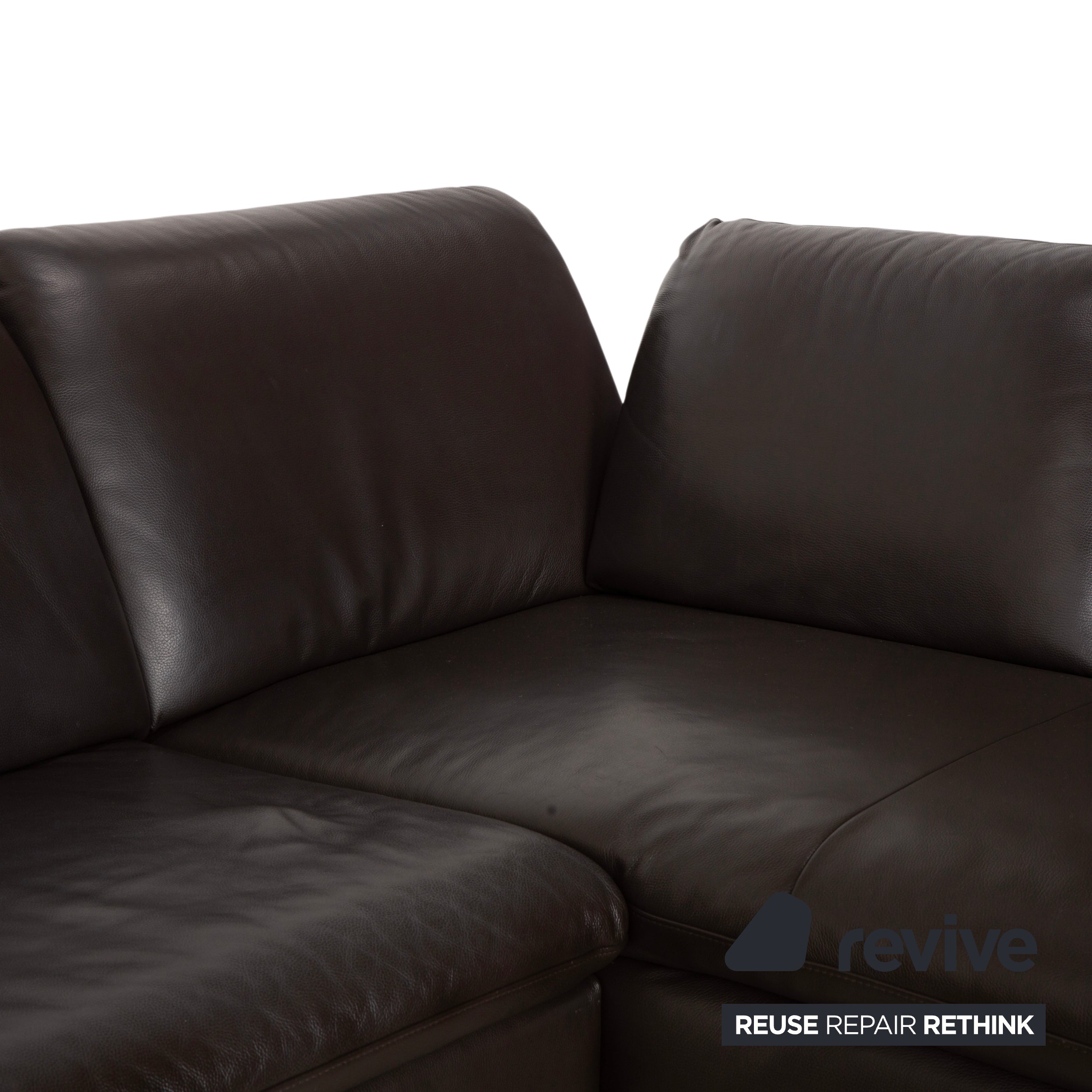 Willi Schillig Loop Leder Ecksofa Braun Espresso Sofa Couch manuelle Funktion