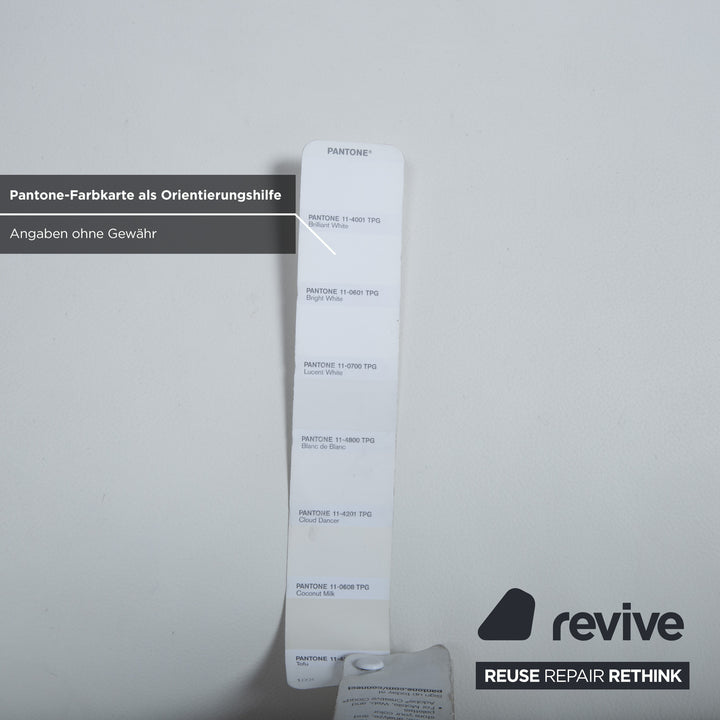 Willi Schillig Loop Leder Ecksofa Creme Weiß manuelle Funktion Recamiere Rechts Couch