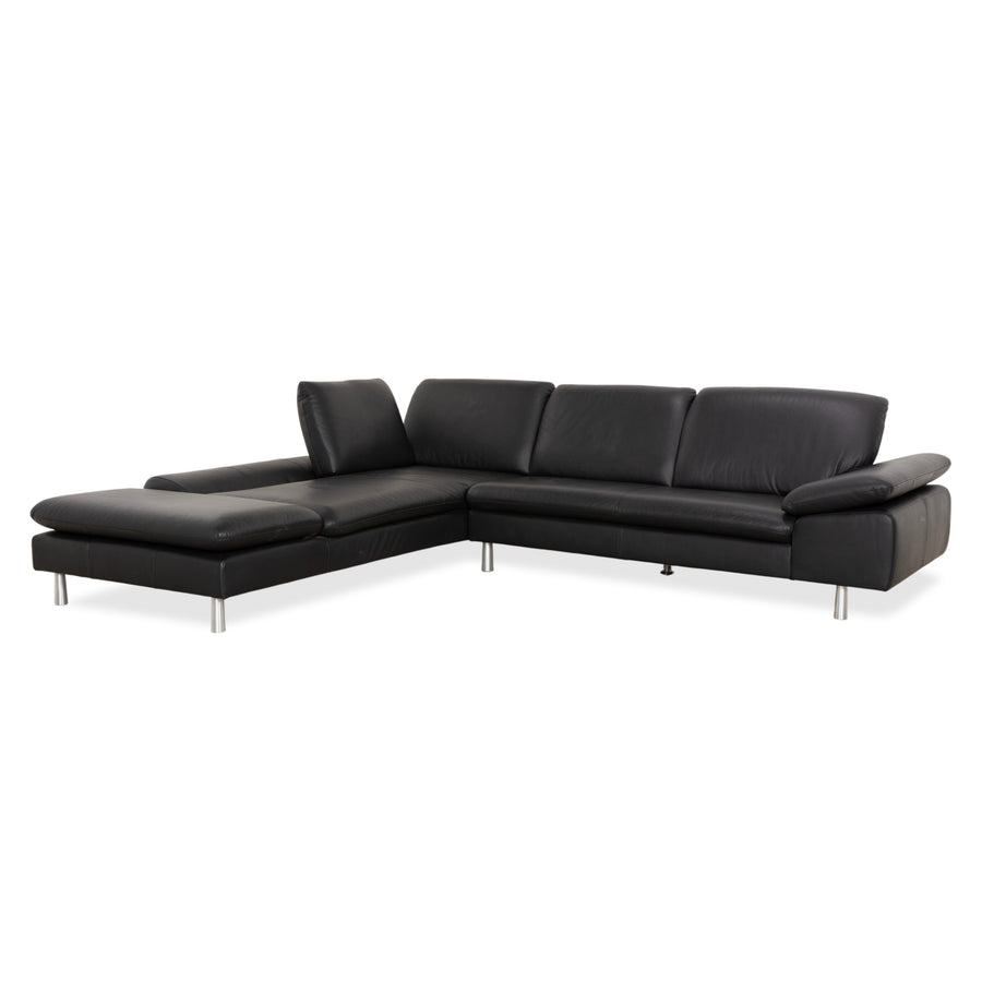 Willi Schillig Loop Leder Ecksofa Schwarz Anthrazit Sofa Couch manuelle Funktion