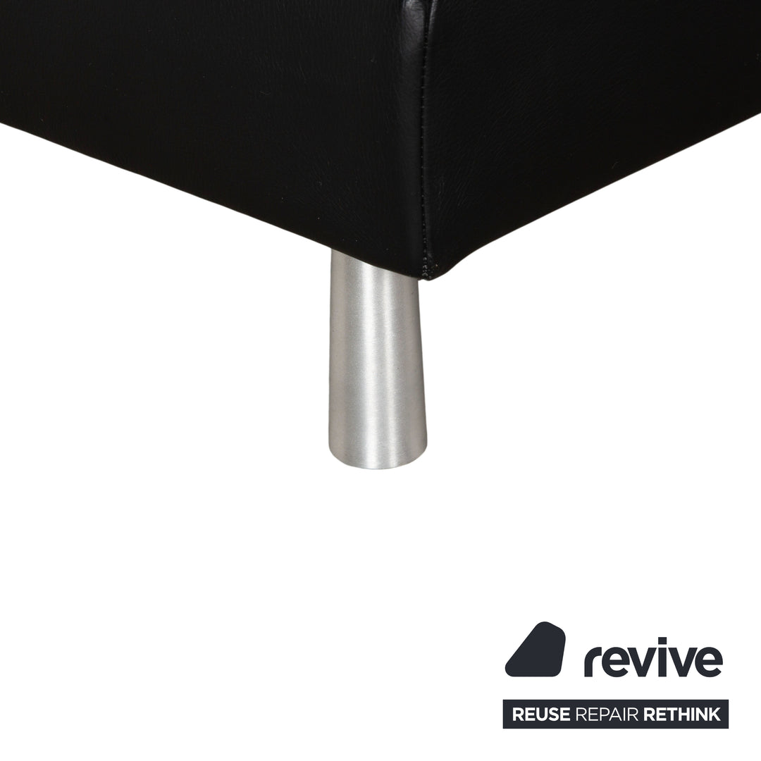 Willi Schillig Loop Leder Ecksofa Schwarz Anthrazit Sofa Couch manuelle Funktion