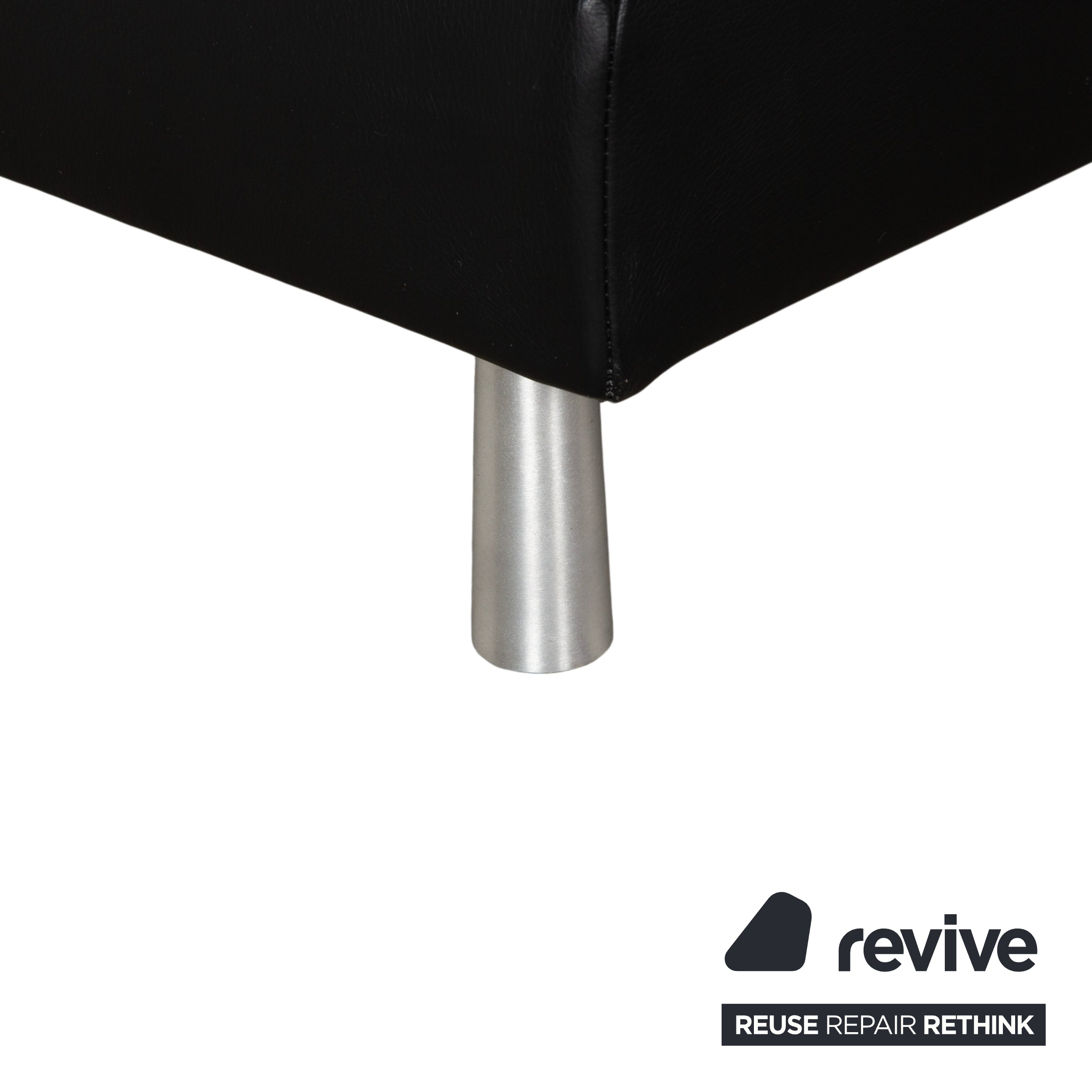 Willi Schillig Loop Leder Ecksofa Schwarz Anthrazit Sofa Couch manuelle Funktion