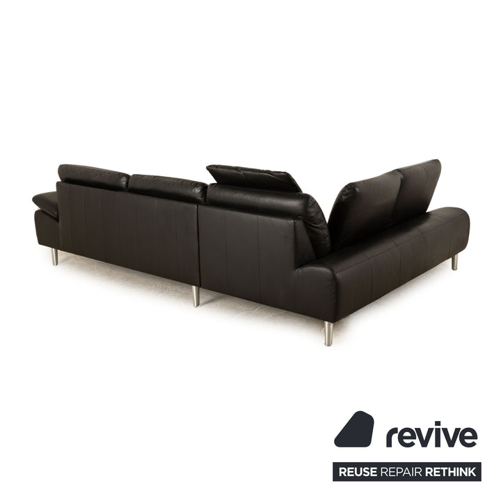 Willi Schillig Loop Leder Ecksofa Schwarz Recamiere Links Sofa Couch