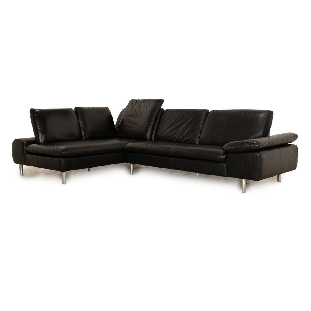 Willi Schillig Loop Leder Ecksofa Schwarz Recamiere Links Sofa Couch