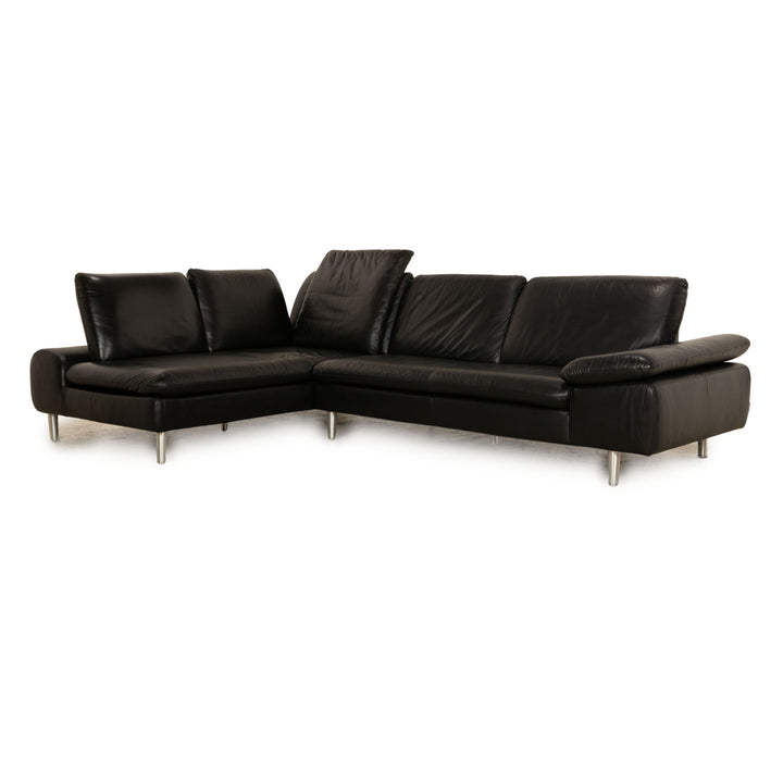 Willi Schillig Loop Leder Ecksofa Schwarz Recamiere Links Sofa Couch
