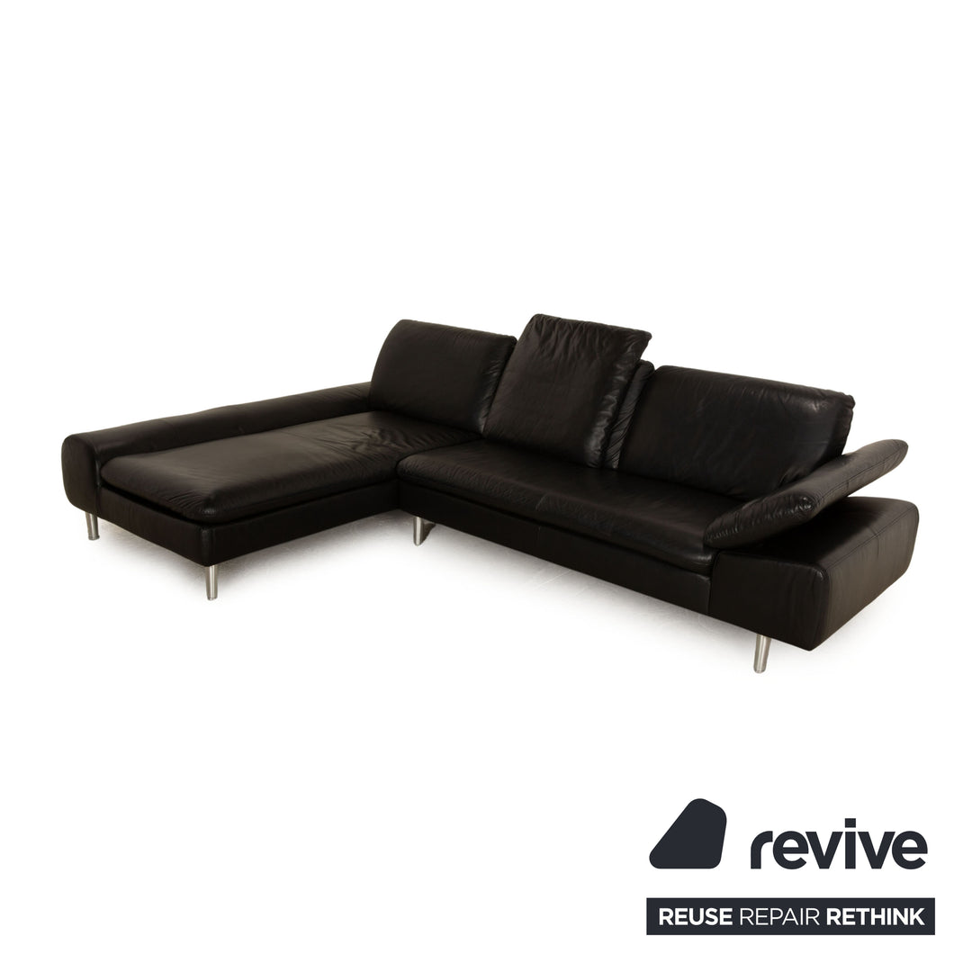 Willi Schillig Loop Leder Ecksofa Schwarz Recamiere Links Sofa Couch