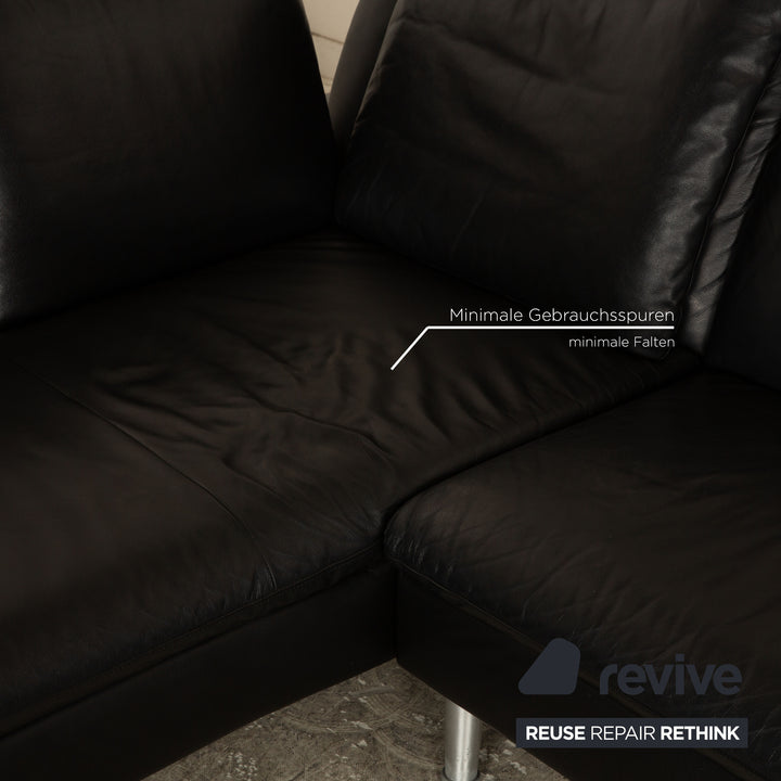 Willi Schillig Loop Leder Ecksofa Schwarz Recamiere Links Sofa Couch
