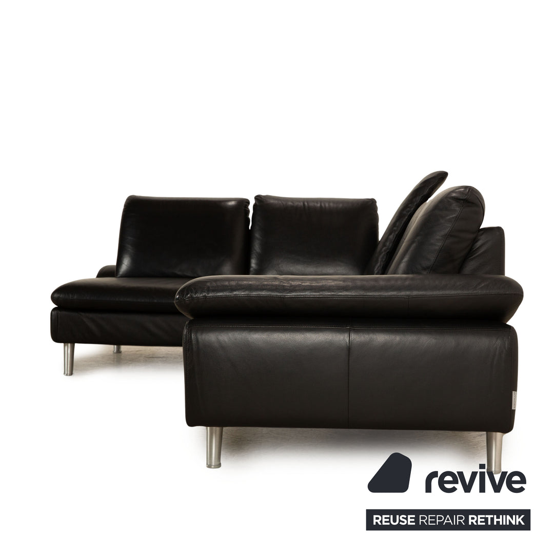 Willi Schillig Loop Leder Ecksofa Schwarz Recamiere Links Sofa Couch